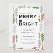 Vrolijk Licht Buurt Kerstfeest Kaart (Voorkant)