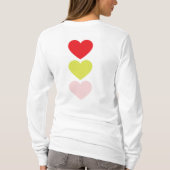 VROLIJK + lichte MODERNE wensen | Kerstvakantie T-shirt (Achterkant)