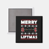 Vrolijk Liftmas Fun Christmas Gym Workout Fitness  Magneet (Voorkant / Achterkant)
