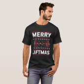 Vrolijk Liftmas Gym Uitrusting Lelijk T-shirt (Voorkant volledig)