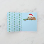 Vrolijk LuiaardKerstmis Kaart (Binnen)