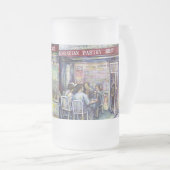 vrolijk matglas bierpul (Voorkant rechts)