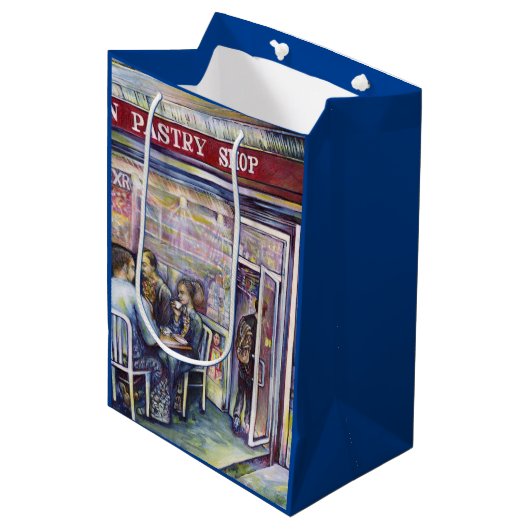 Vrolijk Medium Cadeauzakje (Voorkant Gekanteld)
