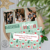 Vrolijk Merry & Bright Feestdagenkaart