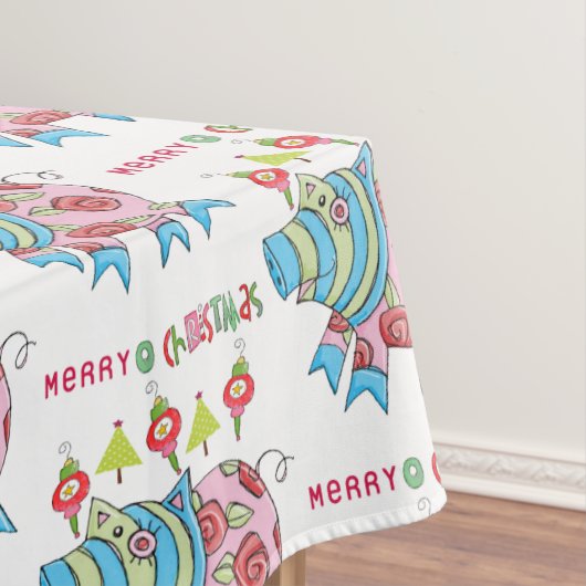 Vrolijk Mexicaans Kersttafelkleed, Mexicaans varke Tafelkleed (Voorbeeld)