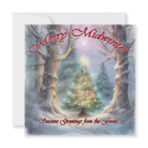 Vrolijk midwinter, de groeten van het seizoen uit 