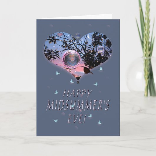 Vrolijk Midzomerfeest. Kaart (Voorkant)