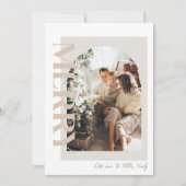 Vrolijk modern en neutraal familiefoto feestdagenkaart (Voorkant)