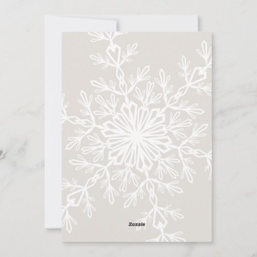 Vrolijk modern en neutraal familiefoto feestdagenkaart (Achterkant)