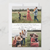 Vrolijk moderne kalligrafie Kerstmis 3 Feestdagenkaart (Voorkant)