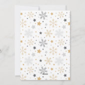 Vrolijk moderne kalligrafie Kerstmis 3 Feestdagenkaart (Achterkant)