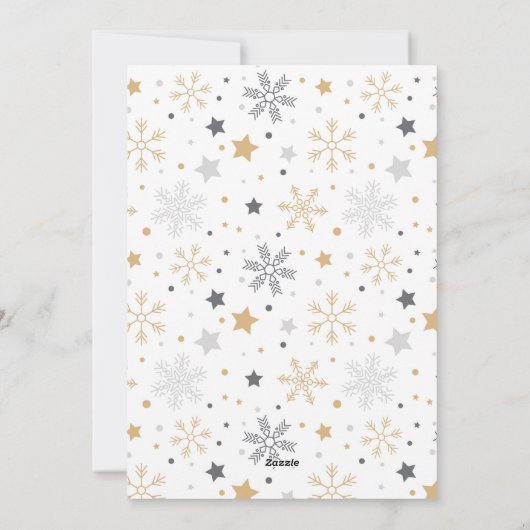 Vrolijk moderne kalligrafie Kerstmis 3 Feestdagenkaart (Achterkant)