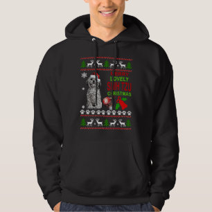 Vrolijk mooi shih tzu kerst hoodie