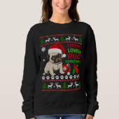Vrolijk mooie pug kerst grappig Essential T-Shirt (Voorkant)