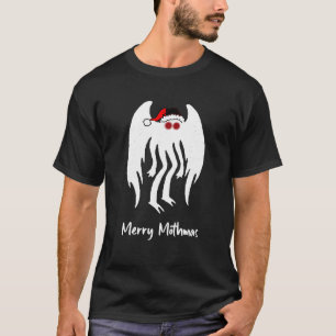 Vrolijk Mothmas Santa Mothman Cryptid Christmas Pa T-shirt