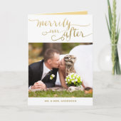 Vrolijk na het trouwen | Vakantiefotokaart Feestdagen Kaart (Voorkant)