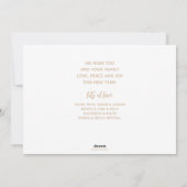 Vrolijk nieuwjaar 5 foto feestdagenkaart (Achterkant)