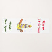 Vrolijk nieuwjaar voor vrolijk kerstfeest yogamat (Achterkant (horizontaal))