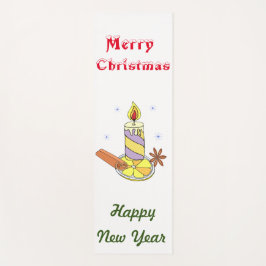 Vrolijk nieuwjaar voor vrolijk kerstfeest yogamat