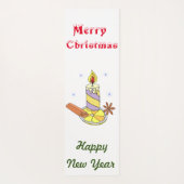 Vrolijk nieuwjaar voor vrolijk kerstfeest yogamat (Achterkant)