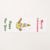 Vrolijk nieuwjaar voor vrolijk kerstfeest yogamat (Voorkant (horizontaal))