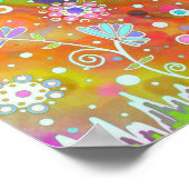 Vrolijk nooit opgeven Quote Inspirivity Poster (Hoek)