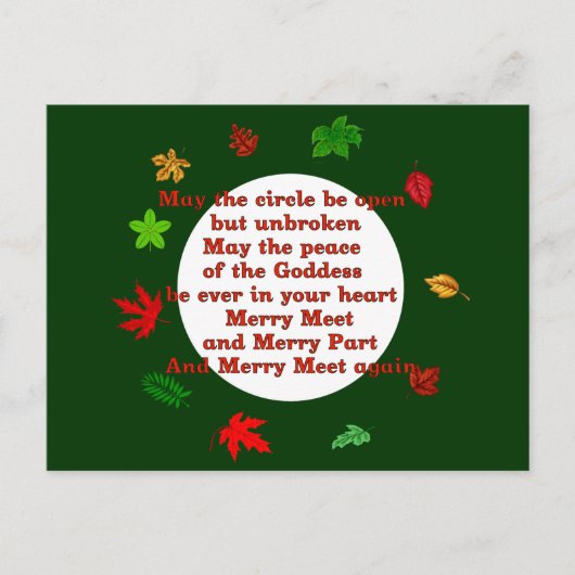 Vrolijk ontmoeten feestdagenkaart (Voorkant)