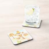 Vrolijk oogsten kleine gemberjongen bier onderzetter (Rechterzijde)