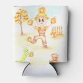 Vrolijk oogsten kleine gemberjongen blikjeskoeler (Voorkant)