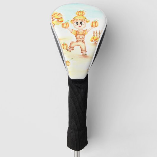 Vrolijk oogsten kleine gemberjongen golfheadcover (Voorkant)