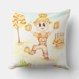 Vrolijk oogsten kleine gemberjongen kussen