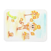 Vrolijk oogsten kleine gemberjongen magneet (Horizontaal)