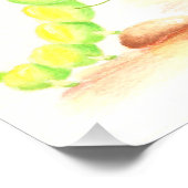 Vrolijk oogsten kleine gemberjongen perfect poster (Hoek)