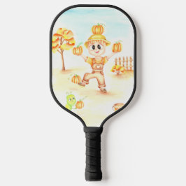 Vrolijk oogsten kleine gemberjongen pickleball paddle
