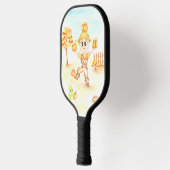 Vrolijk oogsten kleine gemberjongen pickleball paddle (Links)