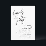 Vrolijk ooit na het feest bruiloft elopement diner kaart<br><div class="desc">Markeer het begin van uw eeuwigheid met elegantie met behulp van onze hedendaagse thema bruiloft elopement viering uitnodiging kaart, "Happy ever after party". Perfect voor koppels die hun vreugdevolle gelegenheid uitbreiden, deze uitnodiging straalt sophisticatie uit met een vleugje speelsheid, en vormt het podium voor een gedenkwaardige gebeurtenis. Versierd met een...</div>