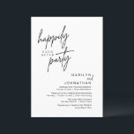 Vrolijk ooit na het feest bruiloft elopement diner kaart<br><div class="desc">Markeer het begin van uw eeuwigheid met elegantie met behulp van onze hedendaagse thema bruiloft elopement viering uitnodiging kaart, "Happy ever after party". Perfect voor koppels die hun vreugdevolle gelegenheid uitbreiden, deze uitnodiging straalt sophisticatie uit met een vleugje speelsheid, en vormt het podium voor een gedenkwaardige gebeurtenis. Versierd met een...</div>