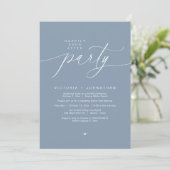 Vrolijk ooit na het feest bruiloft elopement diner kaart (Staand voorkant)