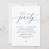 Vrolijk ooit na het feest bruiloft elopement diner kaart (Voorkant)