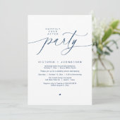 Vrolijk ooit na het feest bruiloft elopement diner kaart (Staand voorkant)