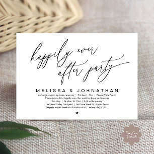 Vrolijk ooit na het moderne huwelijksdiner kaart