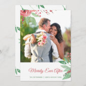 Vrolijk Ooit Na Kerstvakantie Foto Feestdagenkaart (Voorkant / Achterkant)