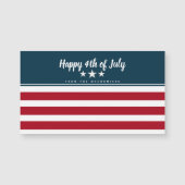 Vrolijk op 4 juli Amerikaanse vlag Patriottische n (Voorkant)