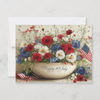 Vrolijk op 4 juli briefkaart