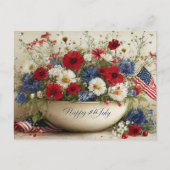 Vrolijk op 4 juli briefkaart (Voorkant)