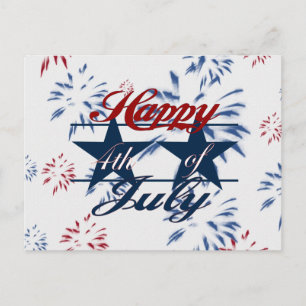 Vrolijk op 4 juli briefkaart