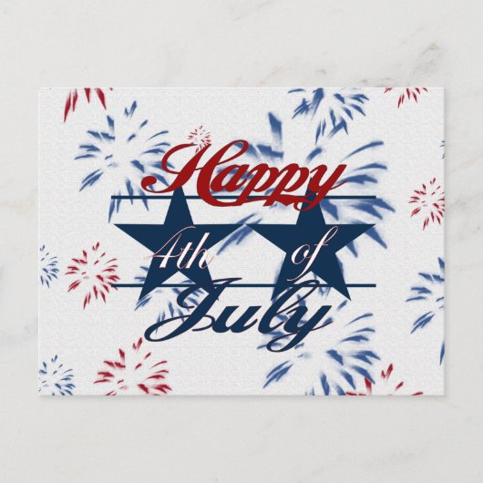 Vrolijk op 4 juli briefkaart (Voorkant)