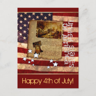 Vrolijk op 4 juli briefkaart