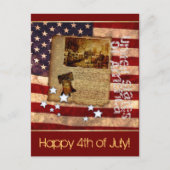 Vrolijk op 4 juli briefkaart (Voorkant)