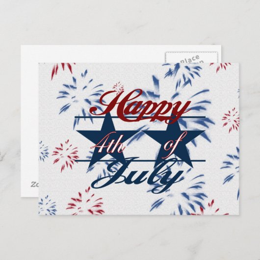 Vrolijk op 4 juli briefkaart